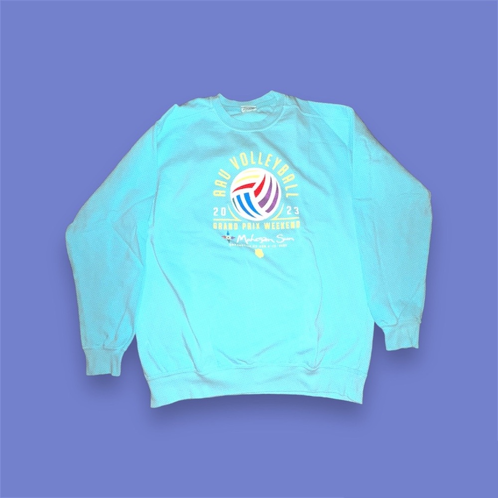 AAU Volleyball Grand Prix Weekend at Mohegan Sun Crewneck Sweater 2023 (Teal)